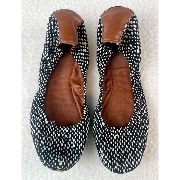 LUCKY BRAND • Black/White Dotted Emmie Ballet Flats - Picture 2 of 14